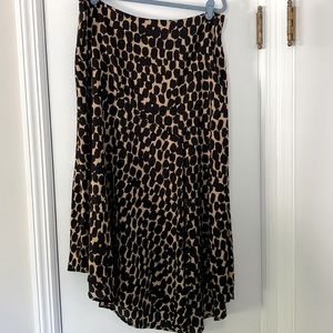 Who What Wear Leopard Print Skirt - 14